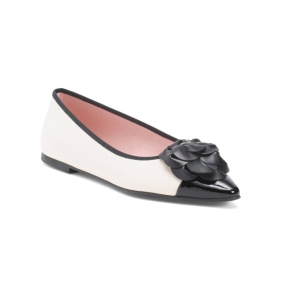 PRETTY BALLERINAS Black Made In Spain Leather Tyra Ballet Flats - Picture 1 of 2